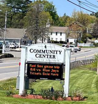 Community Center Sign