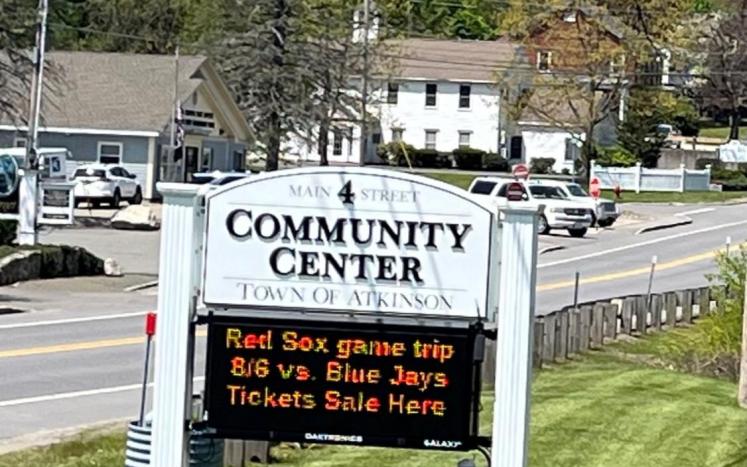 Community Center Sign