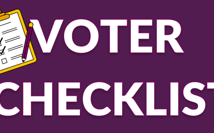 image of a voter checklist